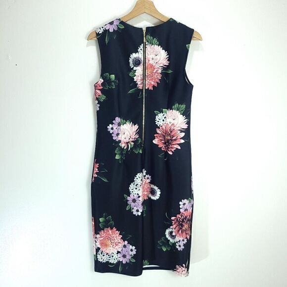 NWT Suzy Shier Floral Scuba Dress - Picture 6 of 11